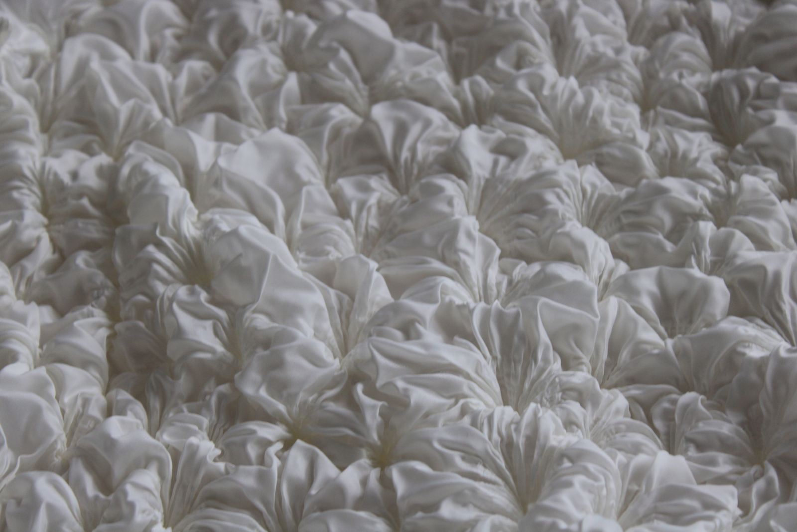 Hand pleated fabric